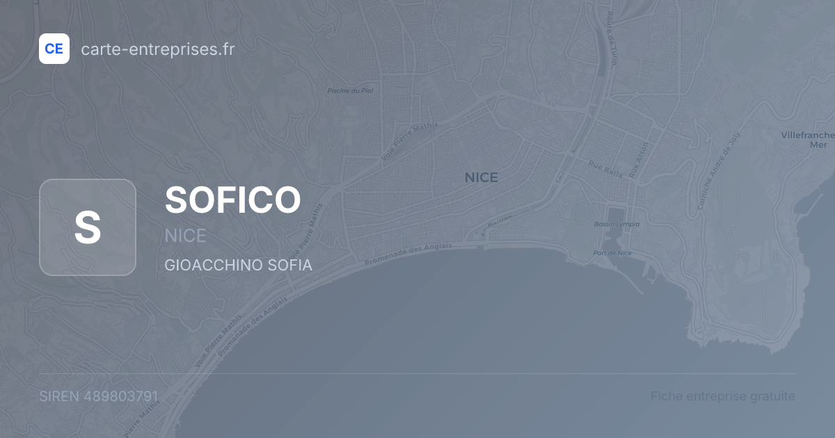 SOFICO — 489803791 — fiche entreprise
