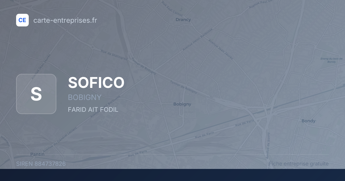 SOFICO — 884737826 — fiche entreprise