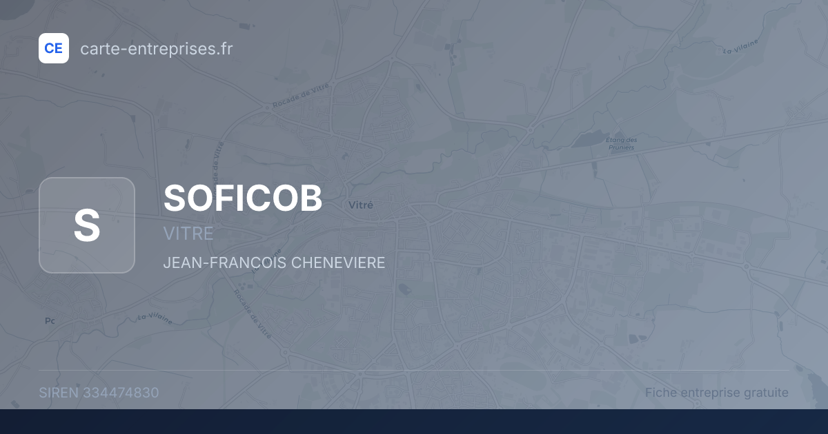 SOFICOB — 334474830 — fiche entreprise
