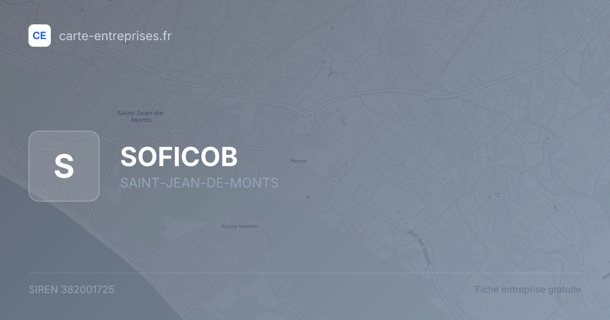 SOFICOB — 382001725 — fiche entreprise