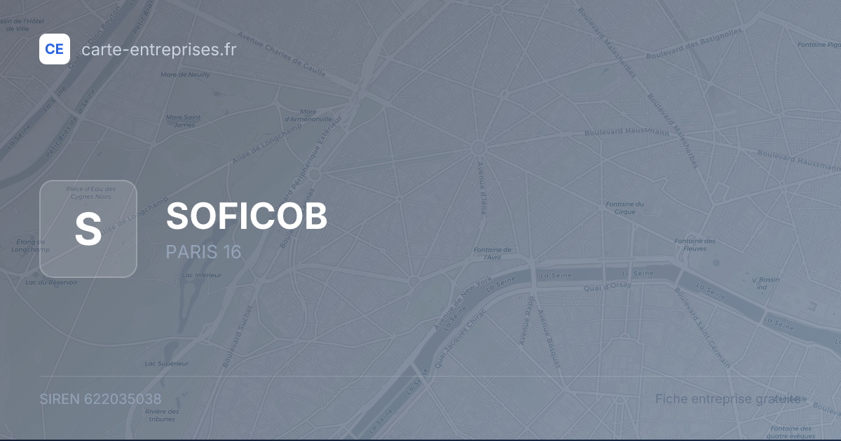 SOFICOB — 622035038 — fiche entreprise