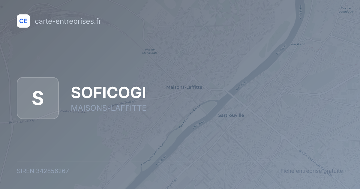SOFICOGI — 342856267 — fiche entreprise