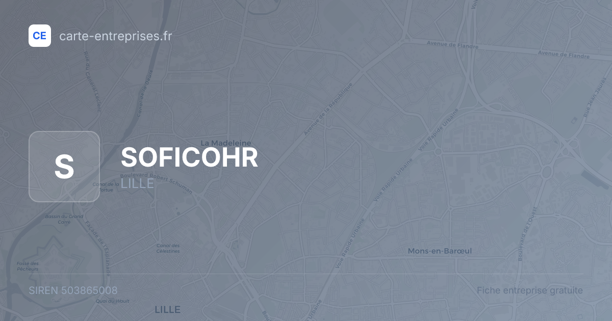 SOFICOHR — 503865008 — fiche entreprise