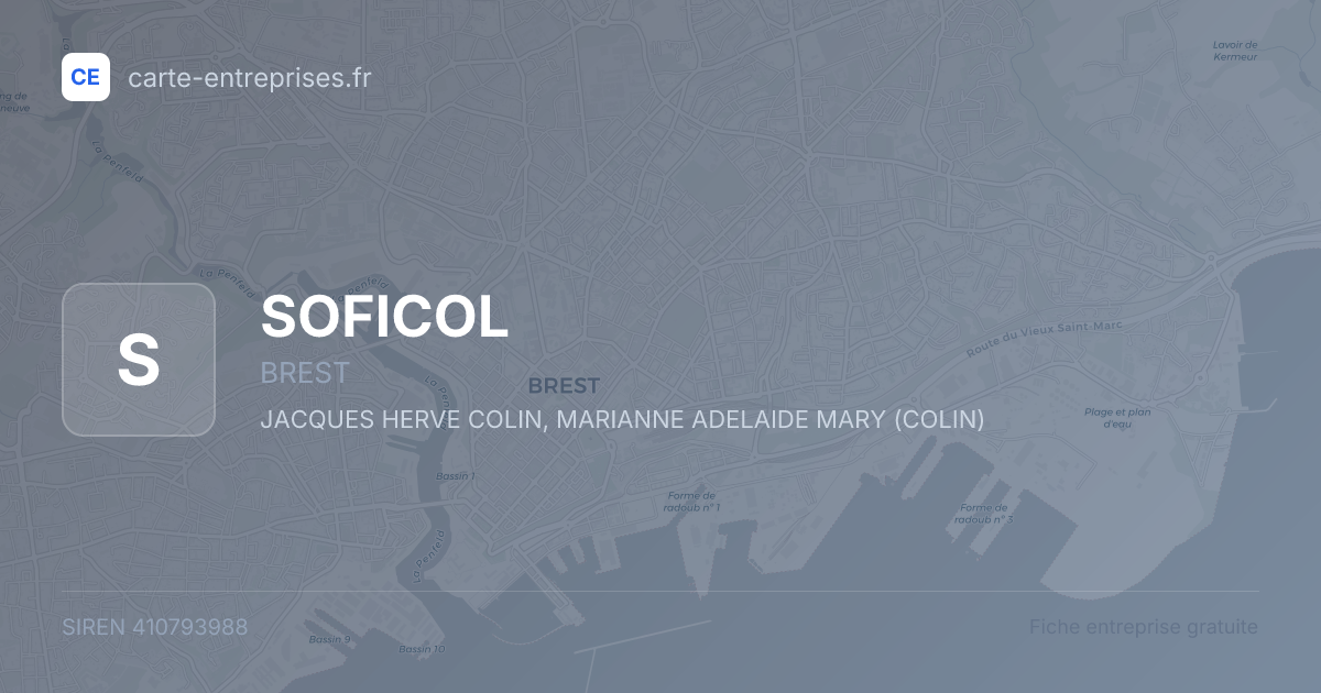 SOFICOL — 410793988 — fiche entreprise
