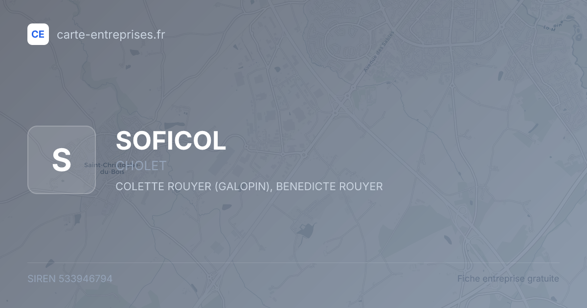 SOFICOL — 533946794 — fiche entreprise