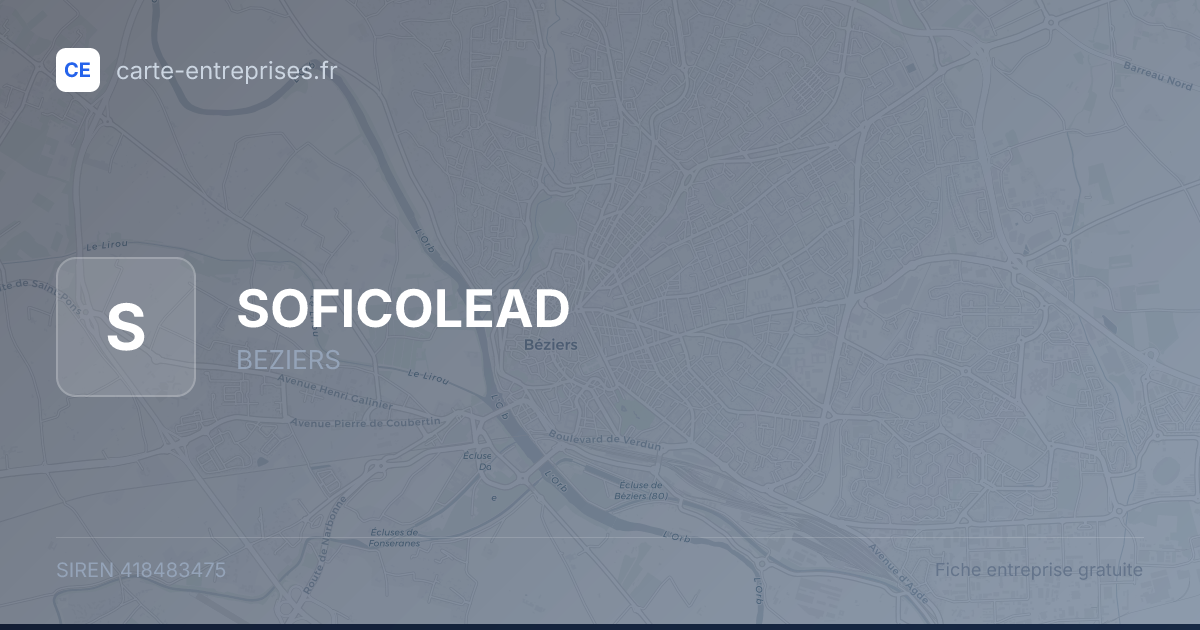 SOFICOLEAD — 418483475 — fiche entreprise