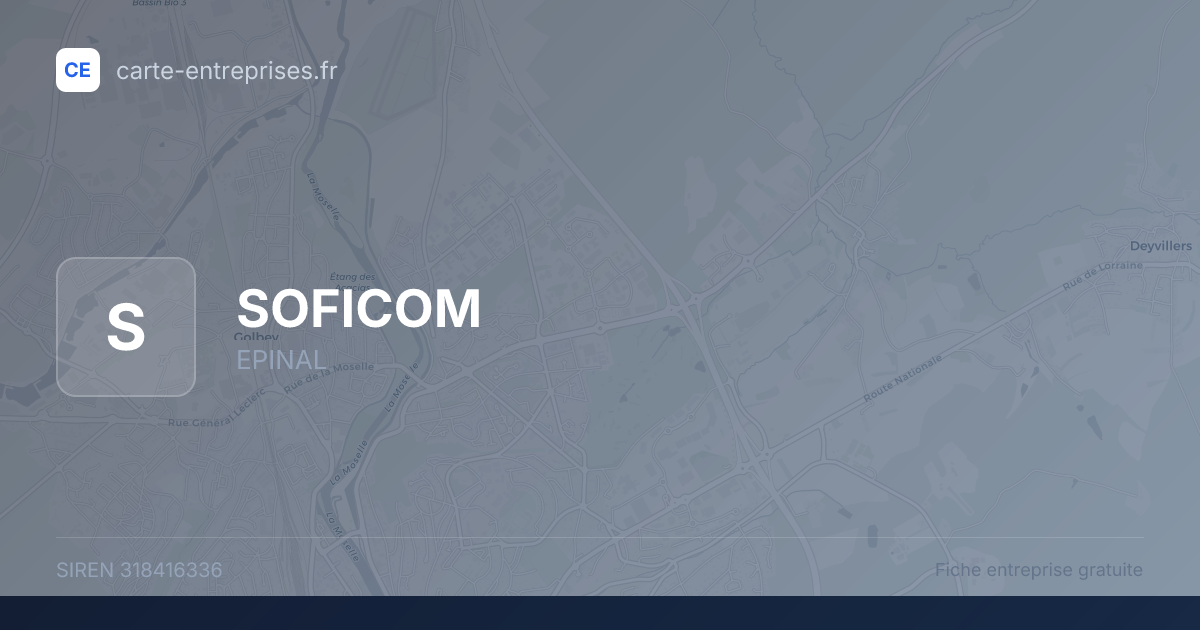 SOFICOM — 318416336 — fiche entreprise