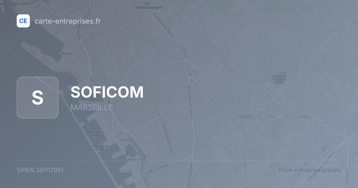SOFICOM — 381117951 — fiche entreprise