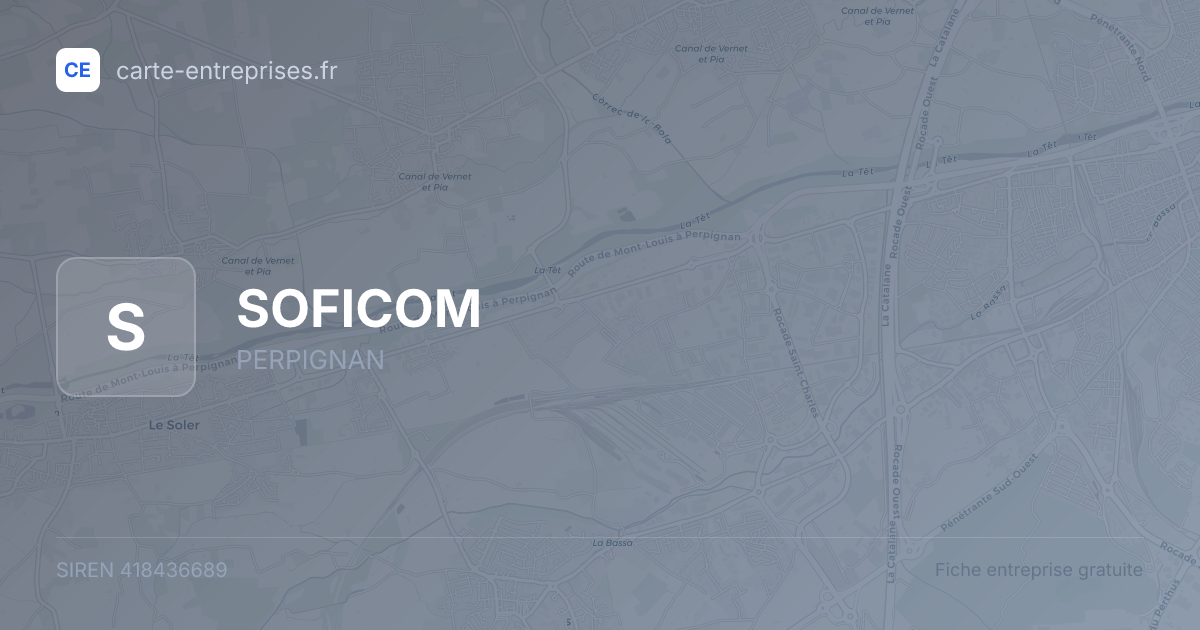 SOFICOM — 418436689 — fiche entreprise