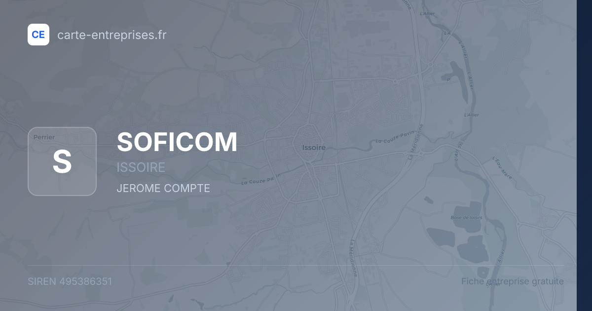 SOFICOM — 495386351 — fiche entreprise