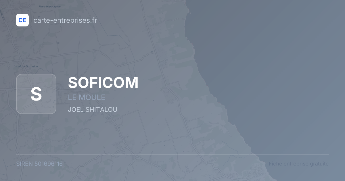SOFICOM — 501696116 — fiche entreprise