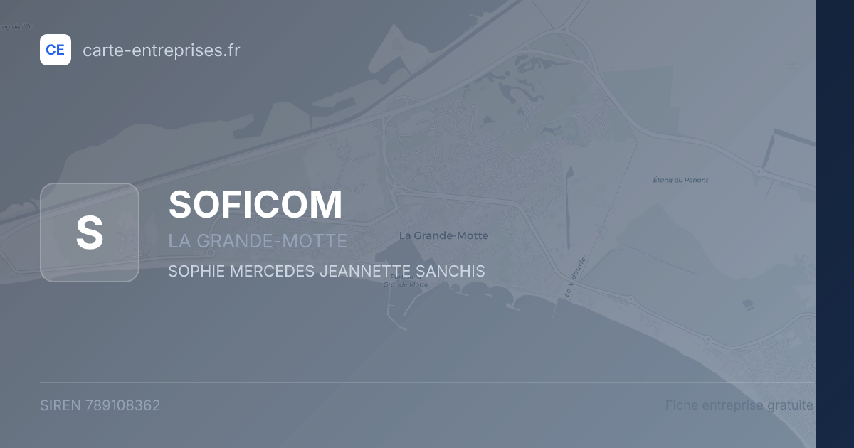 SOFICOM — 789108362 — fiche entreprise