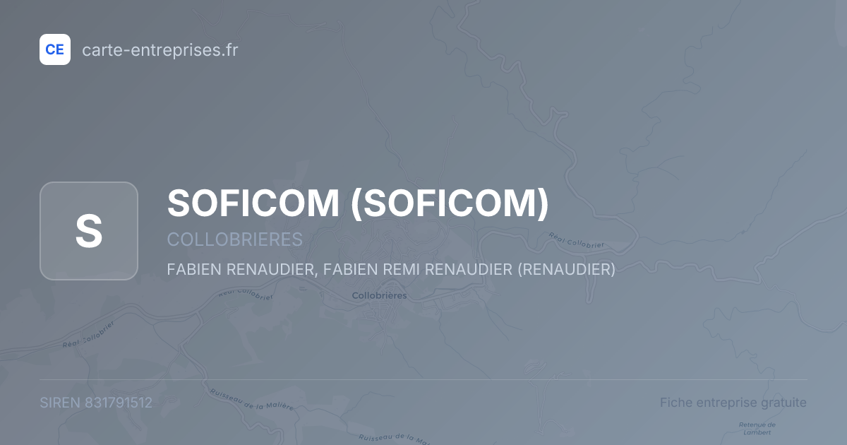 SOFICOM — 831791512 — fiche entreprise