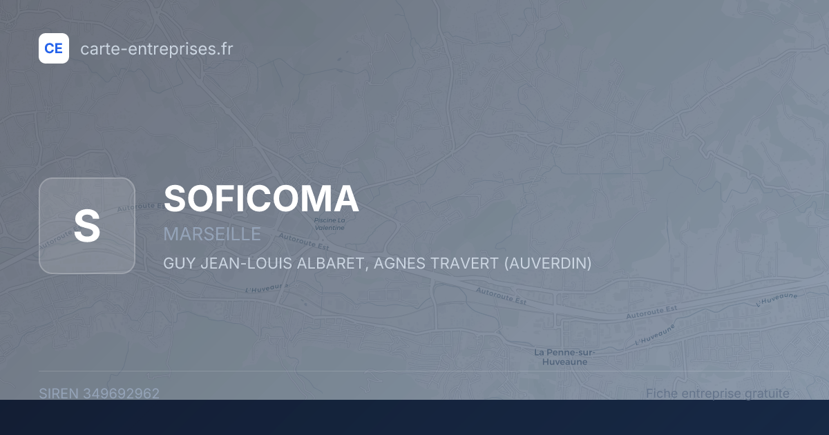 SOFICOMA — 349692962 — fiche entreprise