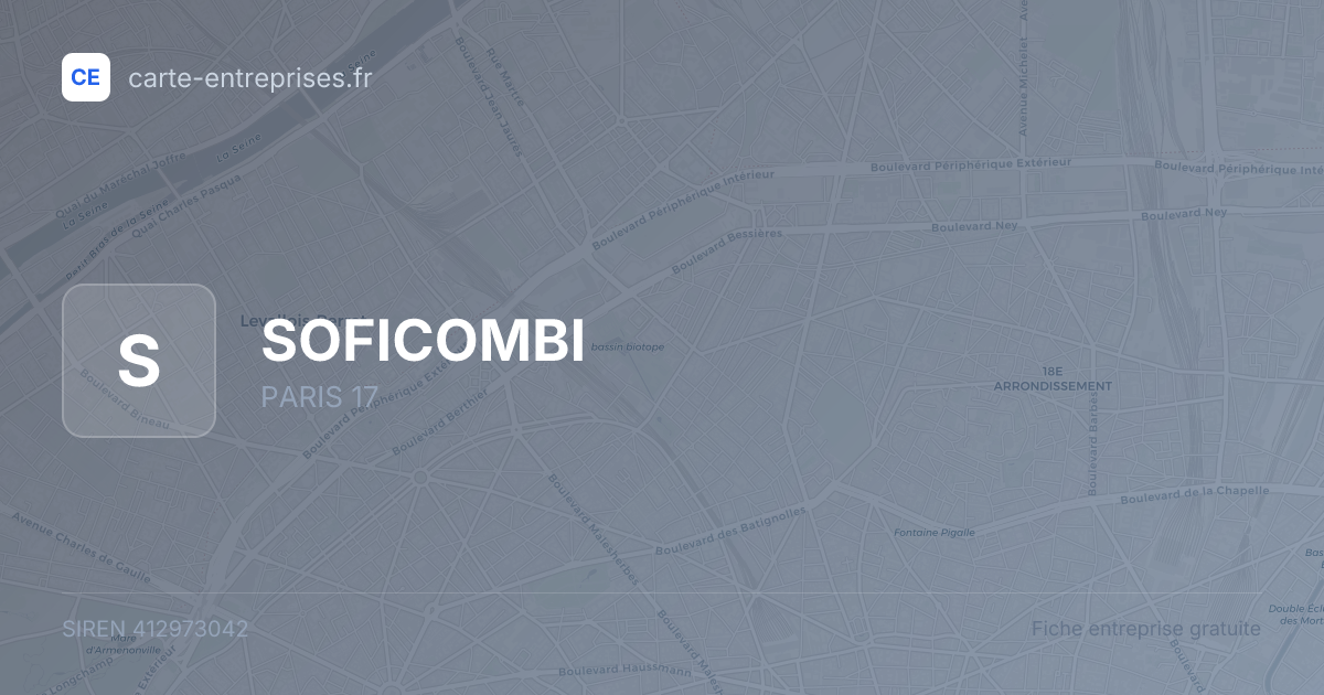 SOFICOMBI — 412973042 — fiche entreprise