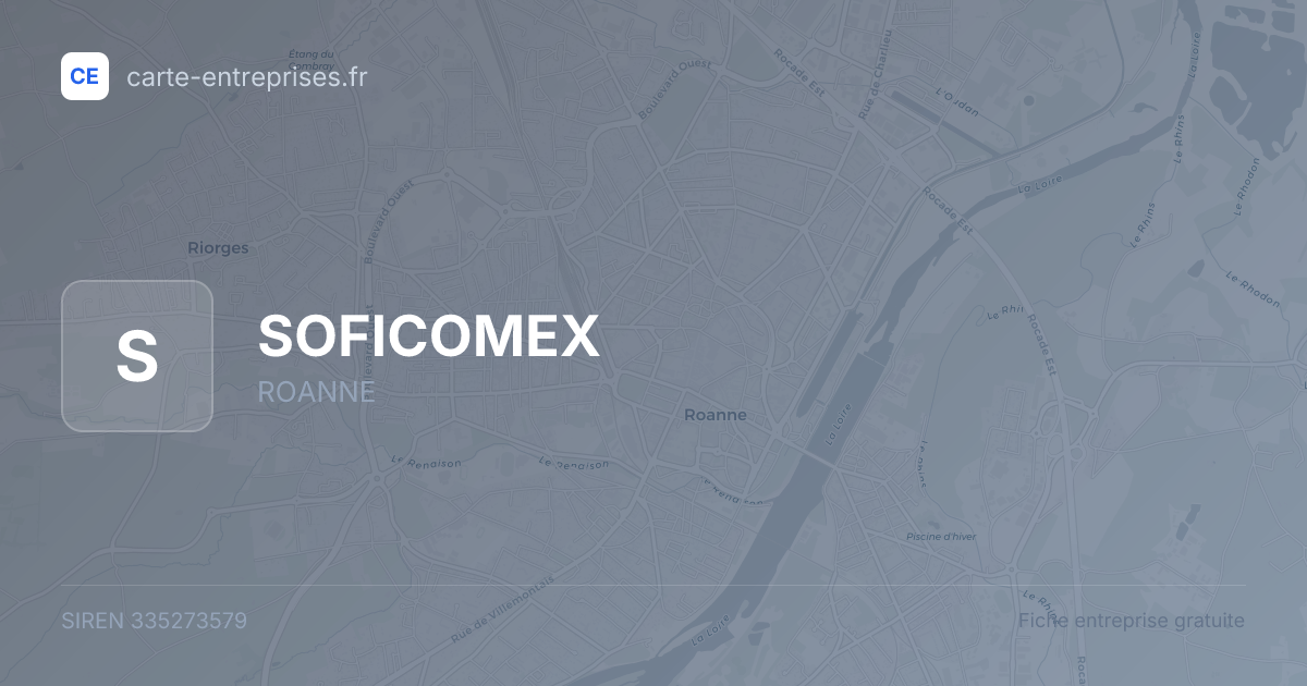 SOFICOMEX — 335273579 — fiche entreprise