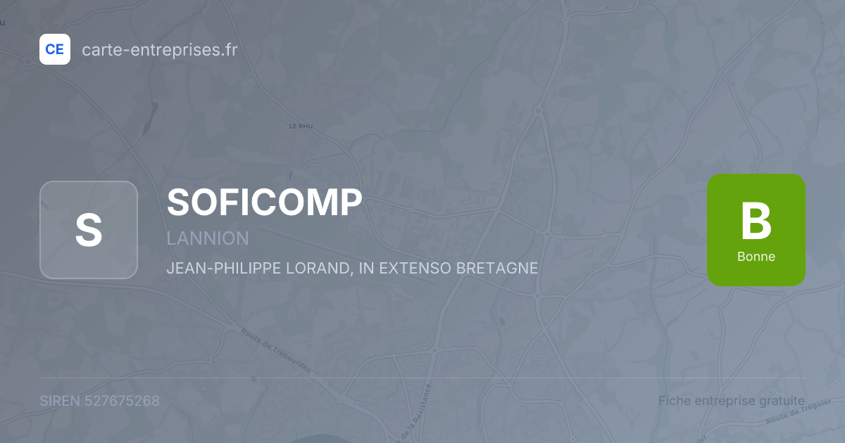 SOFICOMP — 527675268 — fiche entreprise