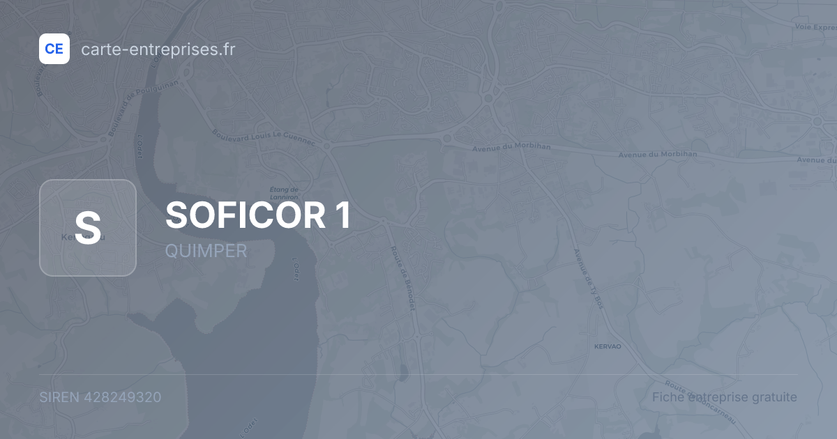 SOFICOR 1 — 428249320 — fiche entreprise