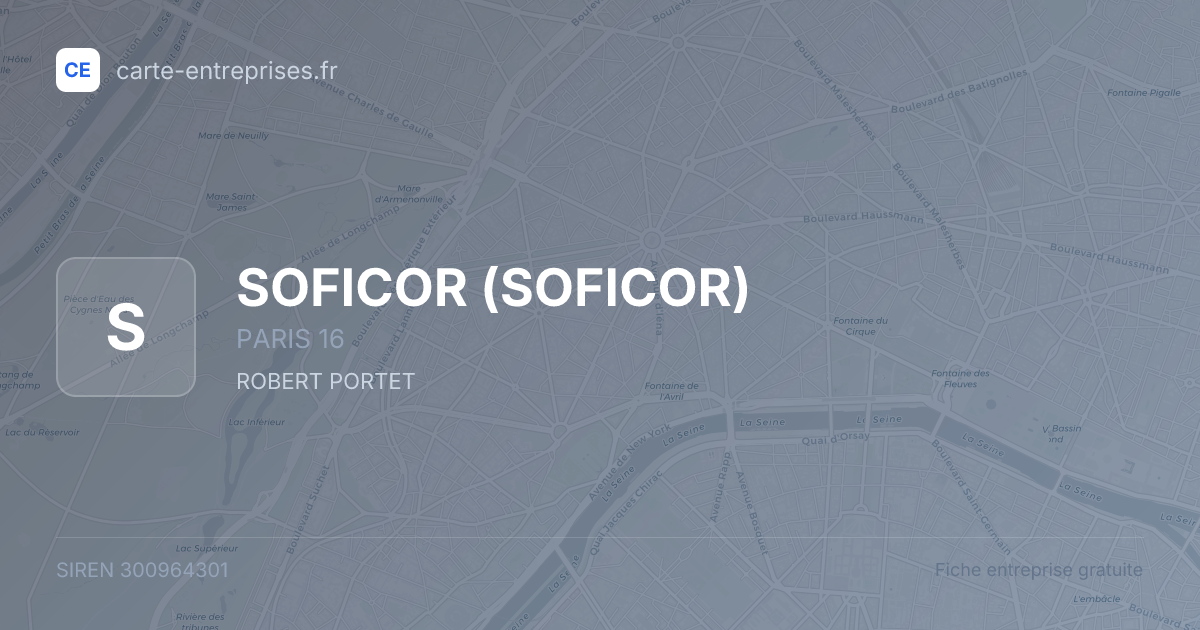 SOFICOR — 300964301 — fiche entreprise