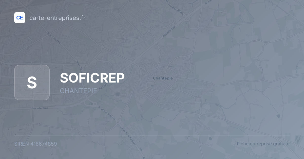 SOFICREP — 418674859 — fiche entreprise