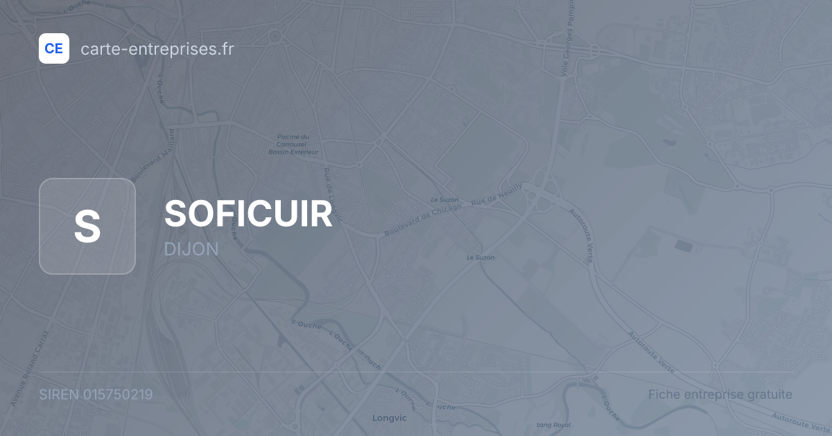 SOFICUIR — 015750219 — fiche entreprise