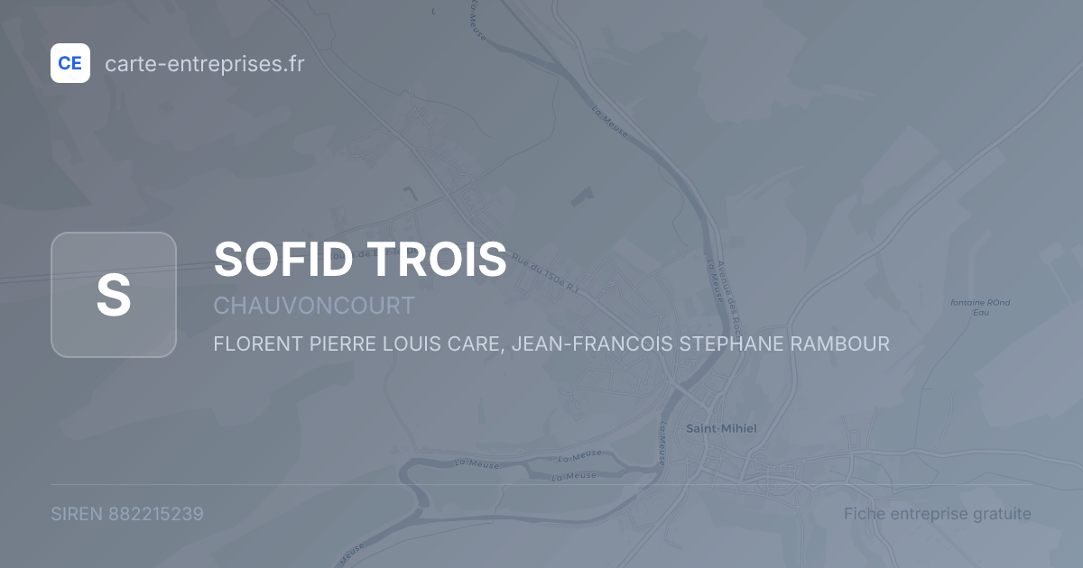 SOFID TROIS — 882215239 — fiche entreprise