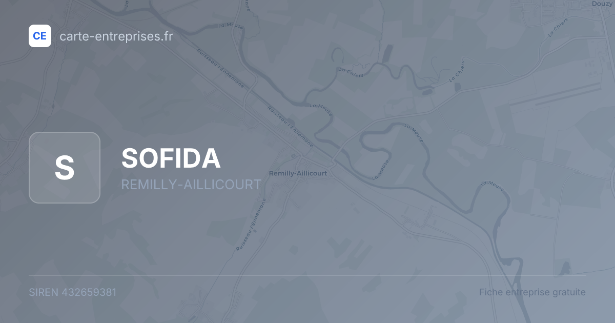 SOFIDA — 432659381 — fiche entreprise