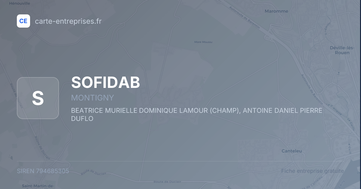 SOFIDAB — 794685305 — fiche entreprise
