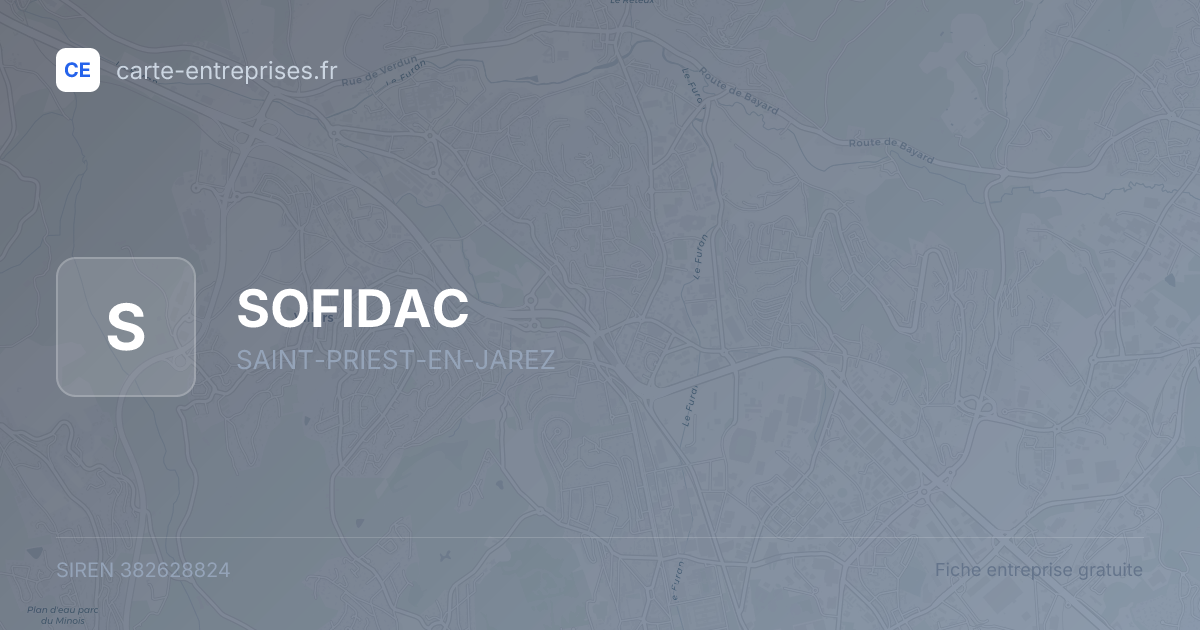 SOFIDAC — 382628824 — fiche entreprise
