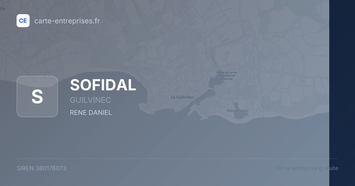 SOFIDAL — 380176073 — fiche entreprise