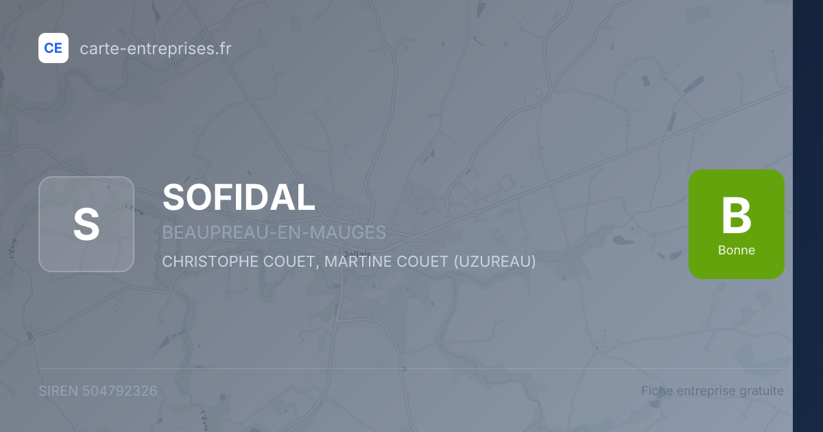 SOFIDAL — 504792326 — fiche entreprise
