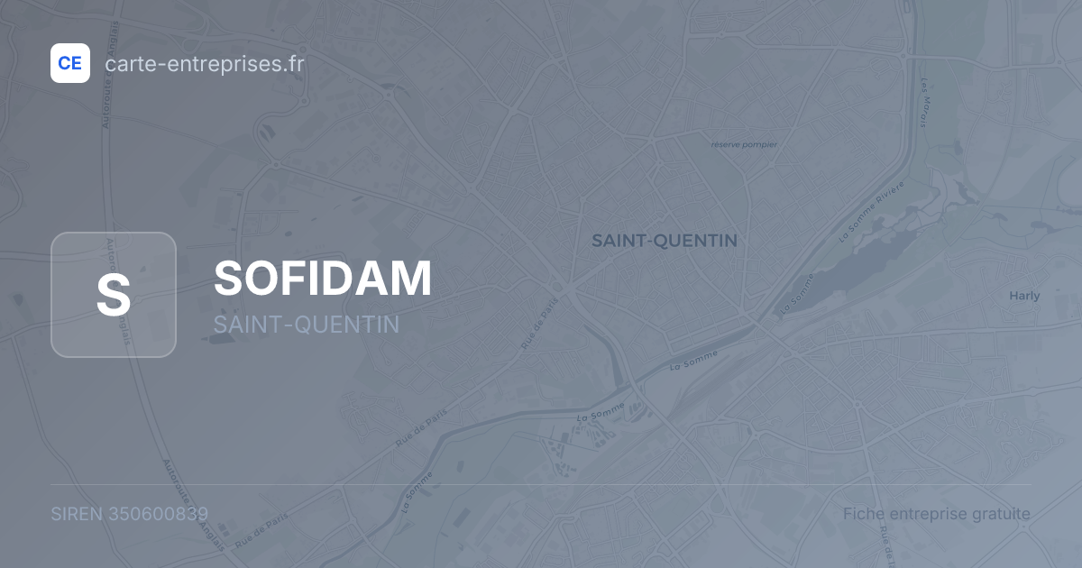 SOFIDAM — 350600839 — fiche entreprise