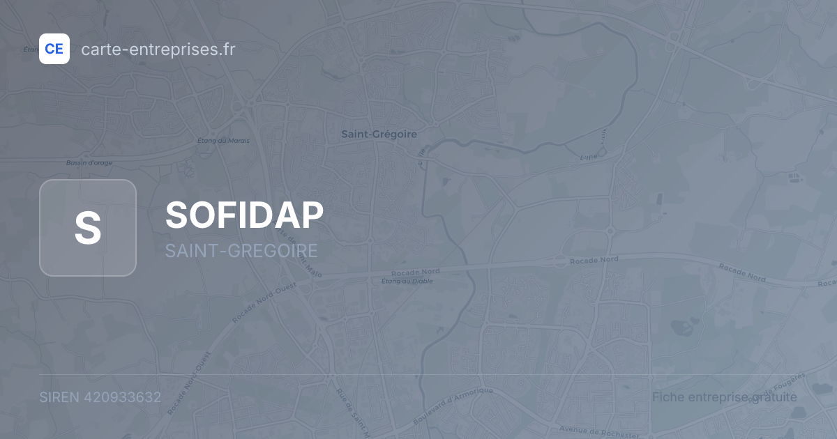 SOFIDAP — 420933632 — fiche entreprise