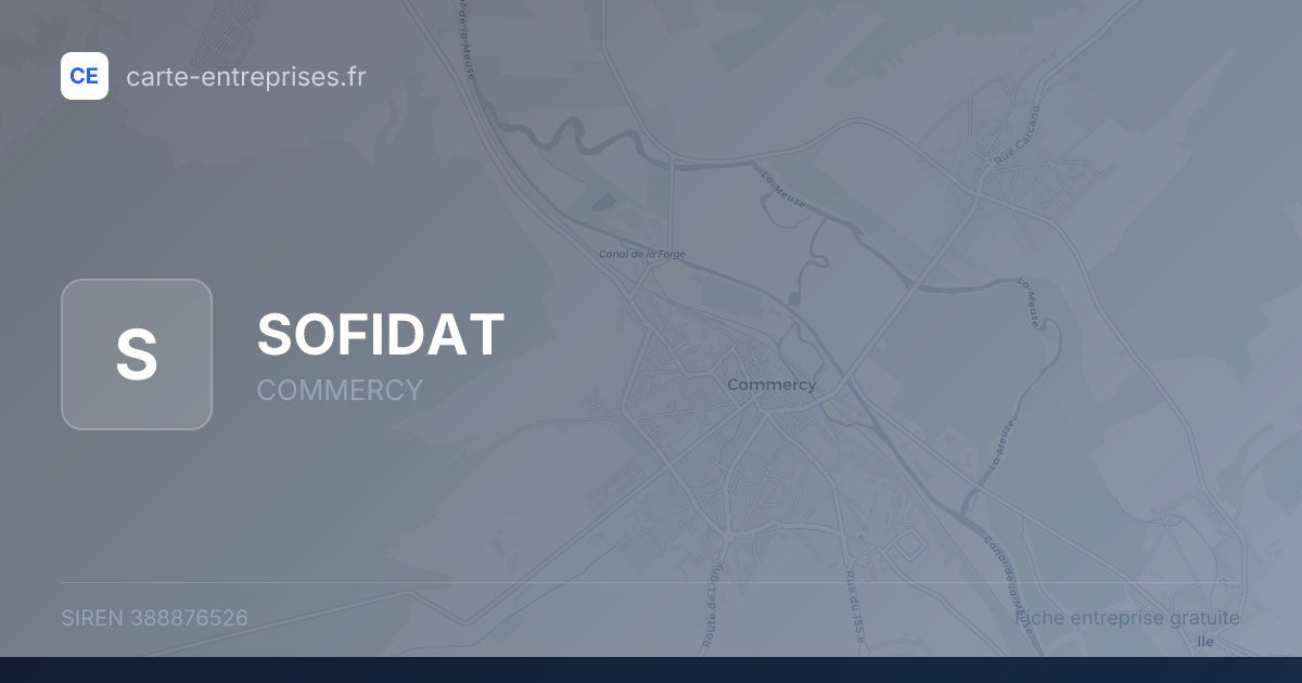 SOFIDAT — 388876526 — fiche entreprise
