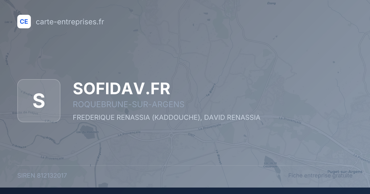SOFIDAV.FR — 812132017 — fiche entreprise