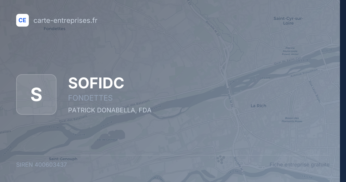 SOFIDC — 400603437 — fiche entreprise