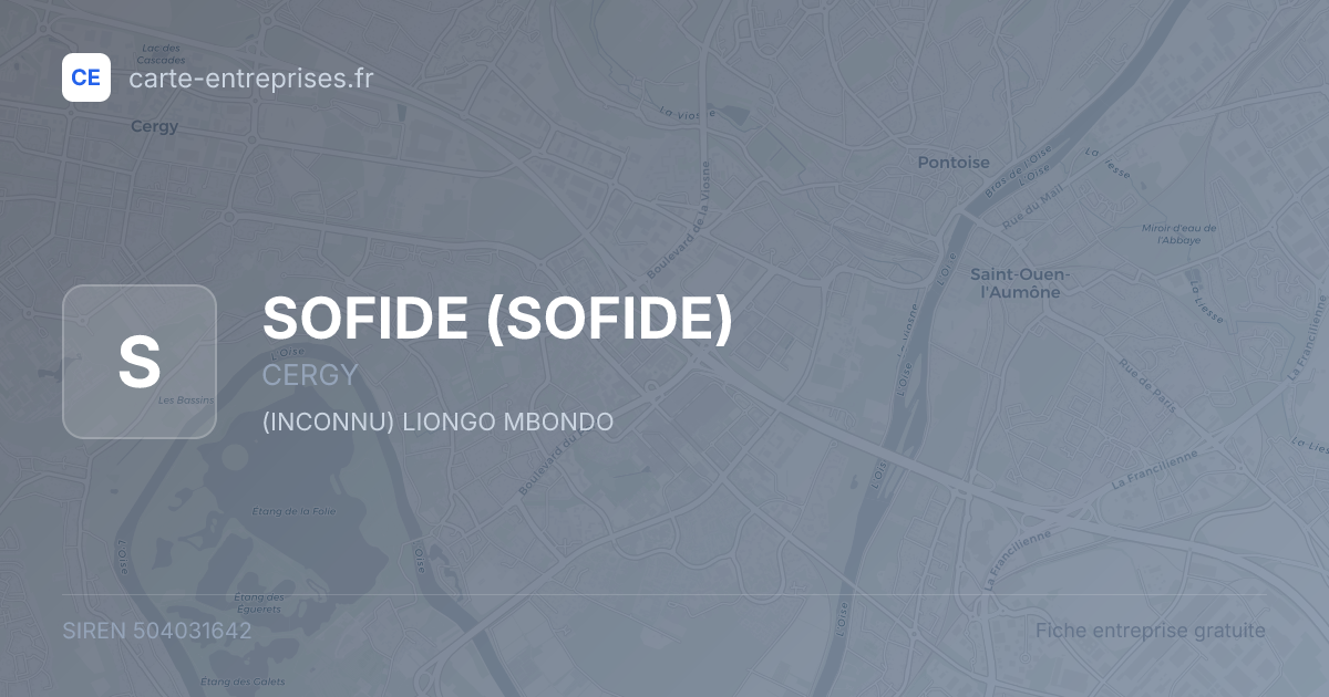 SOFIDE — 504031642 — fiche entreprise