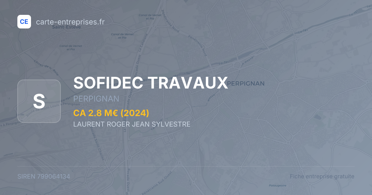 SOFIDEC TRAVAUX — 799064134 — fiche entreprise