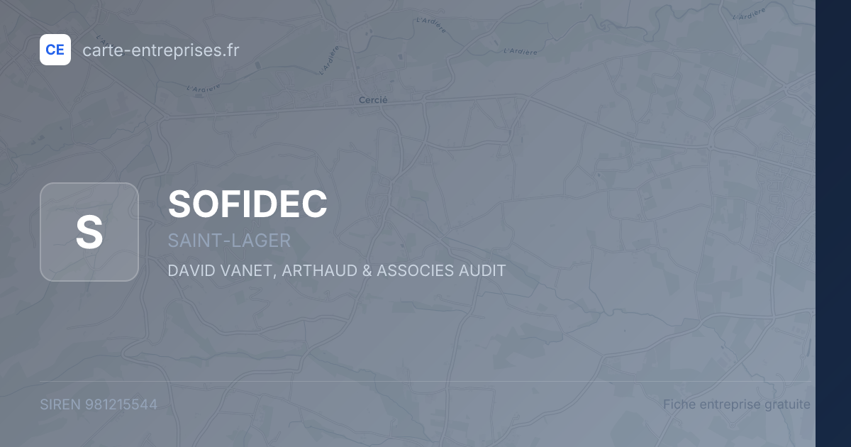 SOFIDEC — 981215544 — fiche entreprise