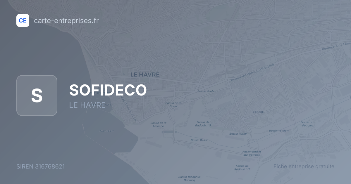 SOFIDECO — 316768621 — fiche entreprise