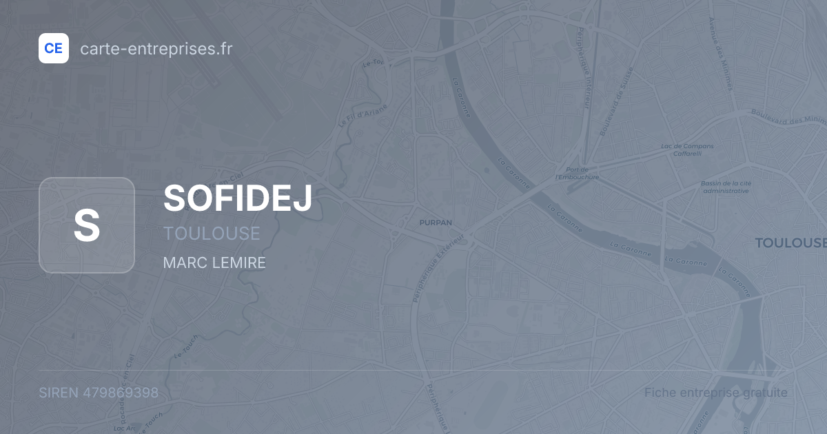 SOFIDEJ — 479869398 — fiche entreprise