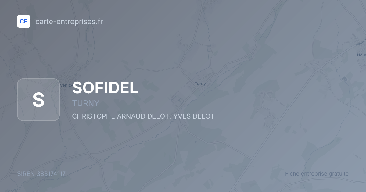 SOFIDEL — 383174117 — fiche entreprise