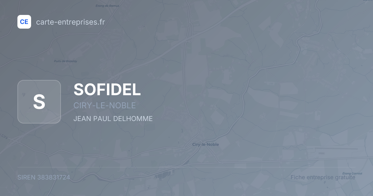 SOFIDEL — 383831724 — fiche entreprise