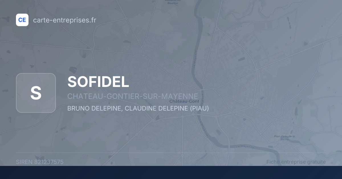 SOFIDEL — 821237575 — fiche entreprise