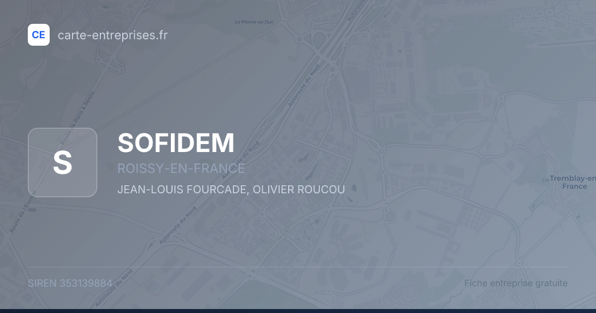 SOFIDEM — 353139884 — fiche entreprise