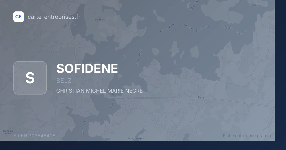 SOFIDENE — 303846406 — fiche entreprise