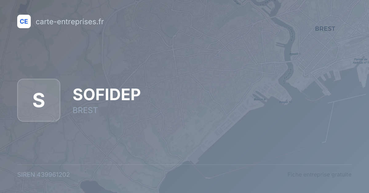 SOFIDEP — 439961202 — fiche entreprise