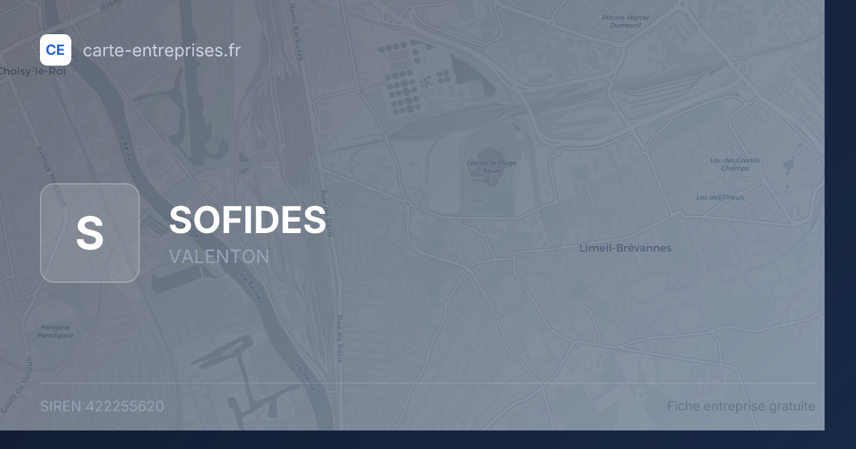 SOFIDES — 422255620 — fiche entreprise