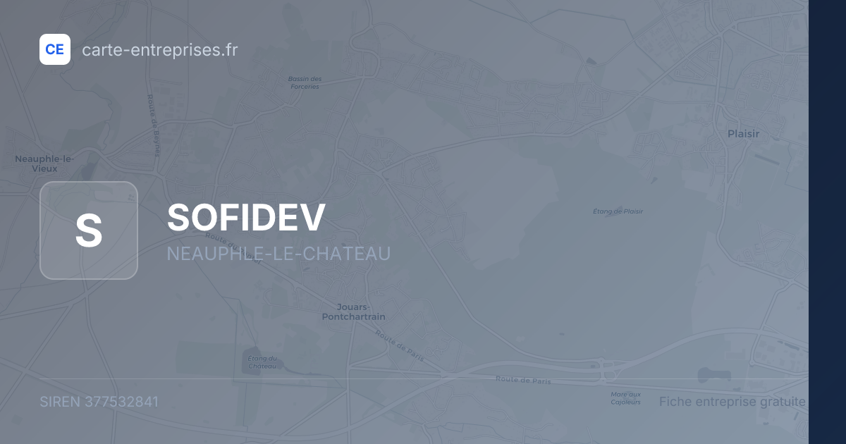 SOFIDEV — 377532841 — fiche entreprise