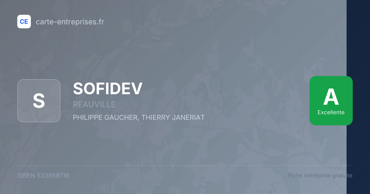 SOFIDEV — 533859716 — fiche entreprise